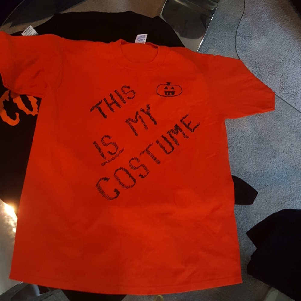 Halloween Shirt. Orange.this is my costume. Large